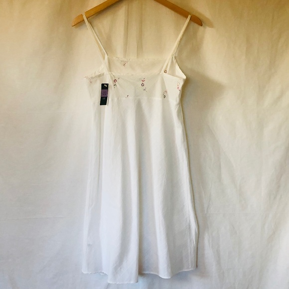 Mark & Spencer White Embroidered Chemise - Picture 6 of 8